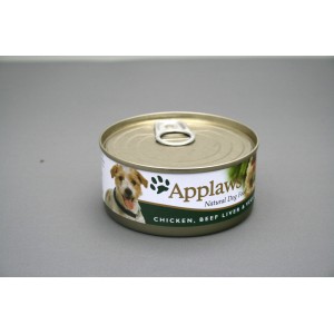 Applaws Dog cu pui, vita si legume 156g